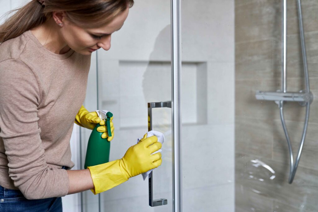 how to paint shower door frames